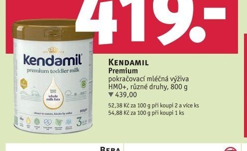 Kendamil Premium pokračovací mléčná výživa