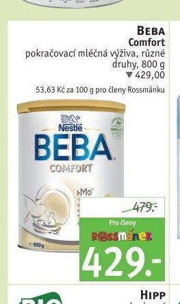Beba Comfort pokračovací mléčná výživa