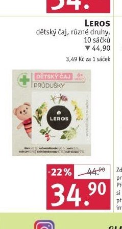 Leros dětský čaj