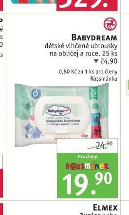 BABYDREAM dětské vlhčené ubrousky