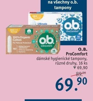 O.B. ProComfort dámské hygienické tampony