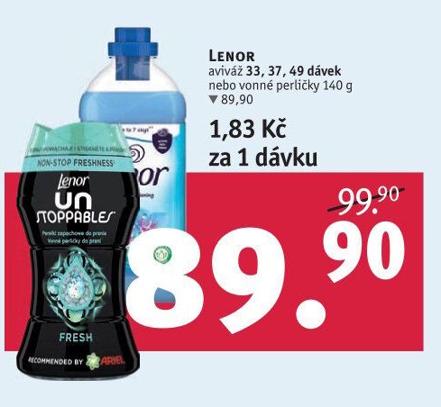LENOR aviváž / vonné perličky