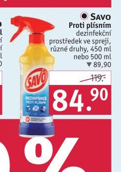Savo Proti plísním dezinfekční prostředek ve spreji