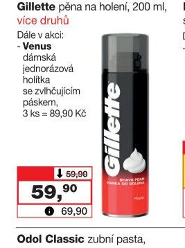 Gillette pěna na holení, 200 ml
