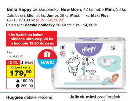 Bella Happy dětské plenky