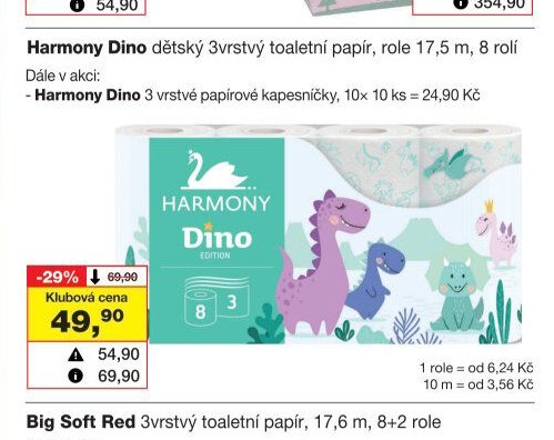 Harmony Dino toaletní papír