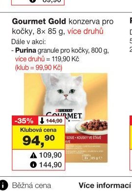 Gourmet Gold konzerva pro kočky