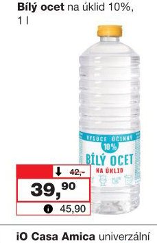 Bílý ocet na úklid 10%, 1 l - Barvy a laky drogerie aktualniletaky.eu