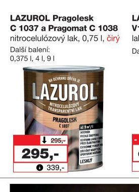 LAZUROL Pragolesk C 1037 a Pragomat C 1038 - Barvy a laky drogerie aktualniletaky.eu