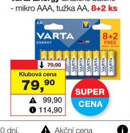 Varta Energy alkalické baterie - Barvy a laky drogerie aktualniletaky.eu