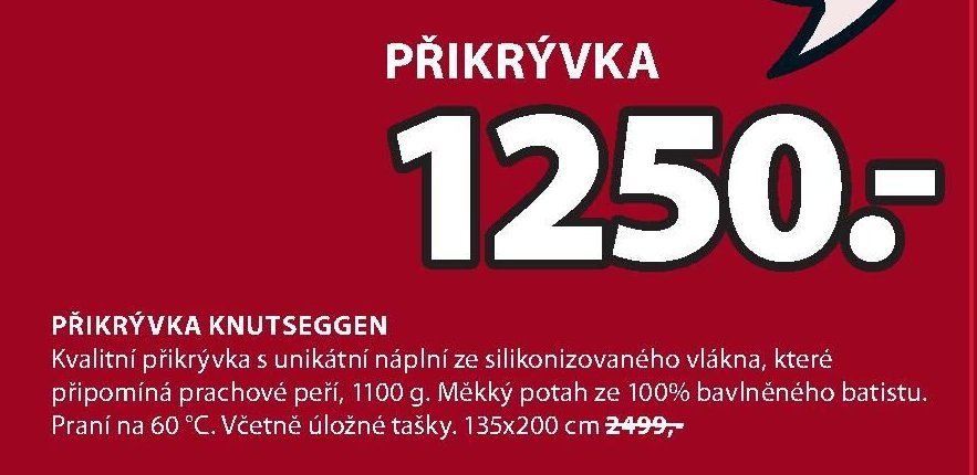 PŘIKRÝVKA KNUTSEGGEN - Jysk aktualniletaky.eu