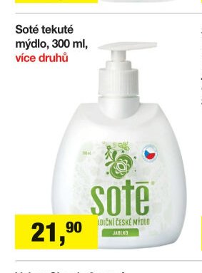 Soté tekuté mýdlo, 300 ml, více druhů