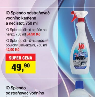 iO Splendo odstraňovač vodního kamene a nečistot, 750 ml