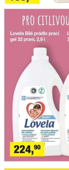 Lovela Bílé prádlo prací gel 32 praní, 2,9 l