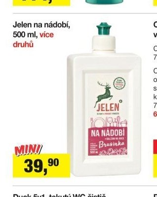 Jelen na nádobí, 500 ml, více druhů
