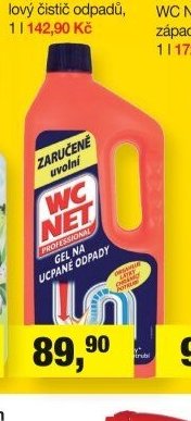 WC NET Energy gelový čistič odpadů, 1 l