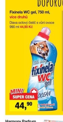 Fixinela WC gel, 750 ml, více druhů