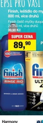 Finish, leštidlo do myčky, 800 ml, více druhů