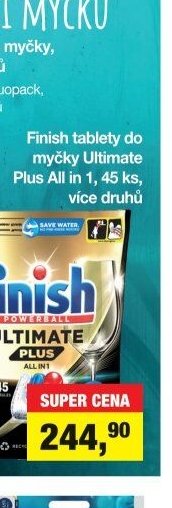 Finish tablety do myčky Ultimate Plus All in 1, 45 ks, více druhů