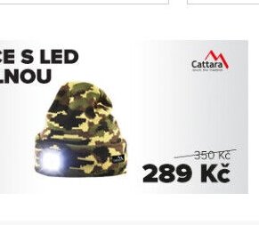 ČEPICE S LED SVÍTILNOU
