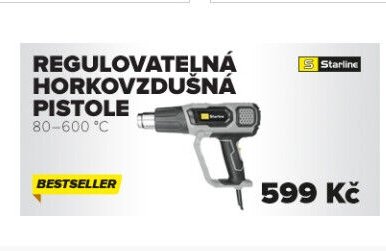 REGULOVATELNÁ HORKOVZDUŠNÁ PISTOLE