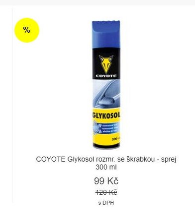 COYOTE Glykosol rozmr. se škrabkou - sprej 300 ml