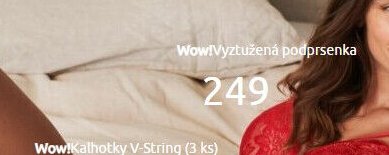 Wow! Vyztužená podprsenka