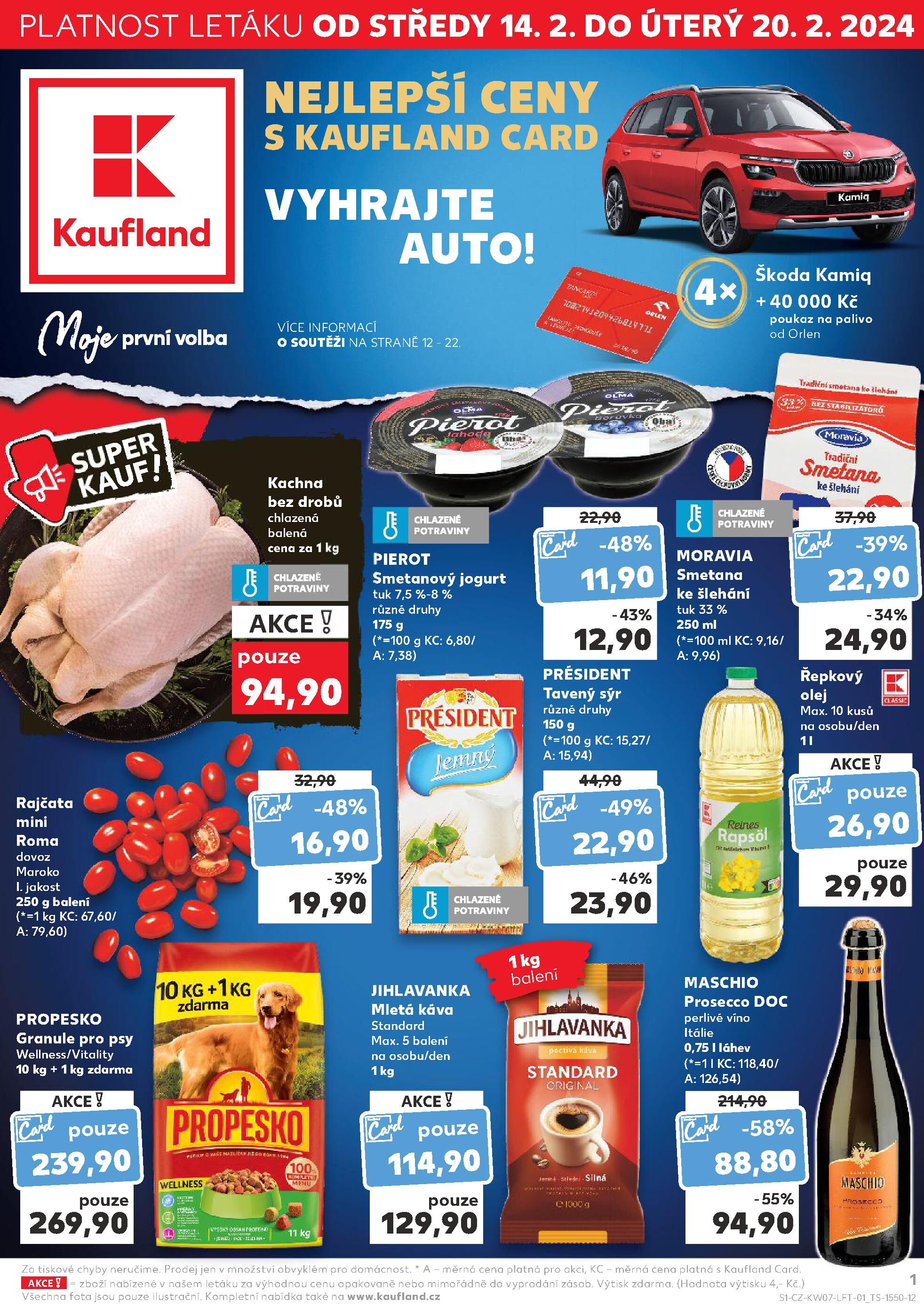 Kaufland leták - Nejlepší ceny s Kauflandcard Kaufland strana 1