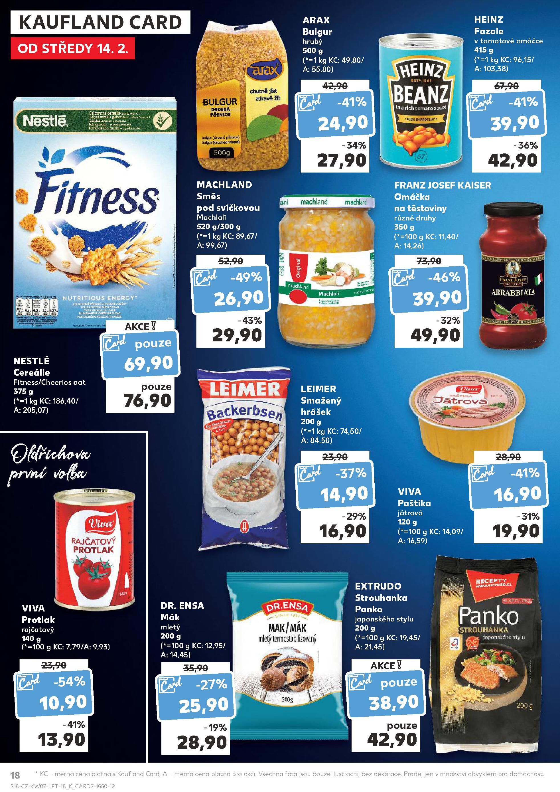 Kaufland leták - Nejlepší ceny s Kauflandcard Kaufland strana 18