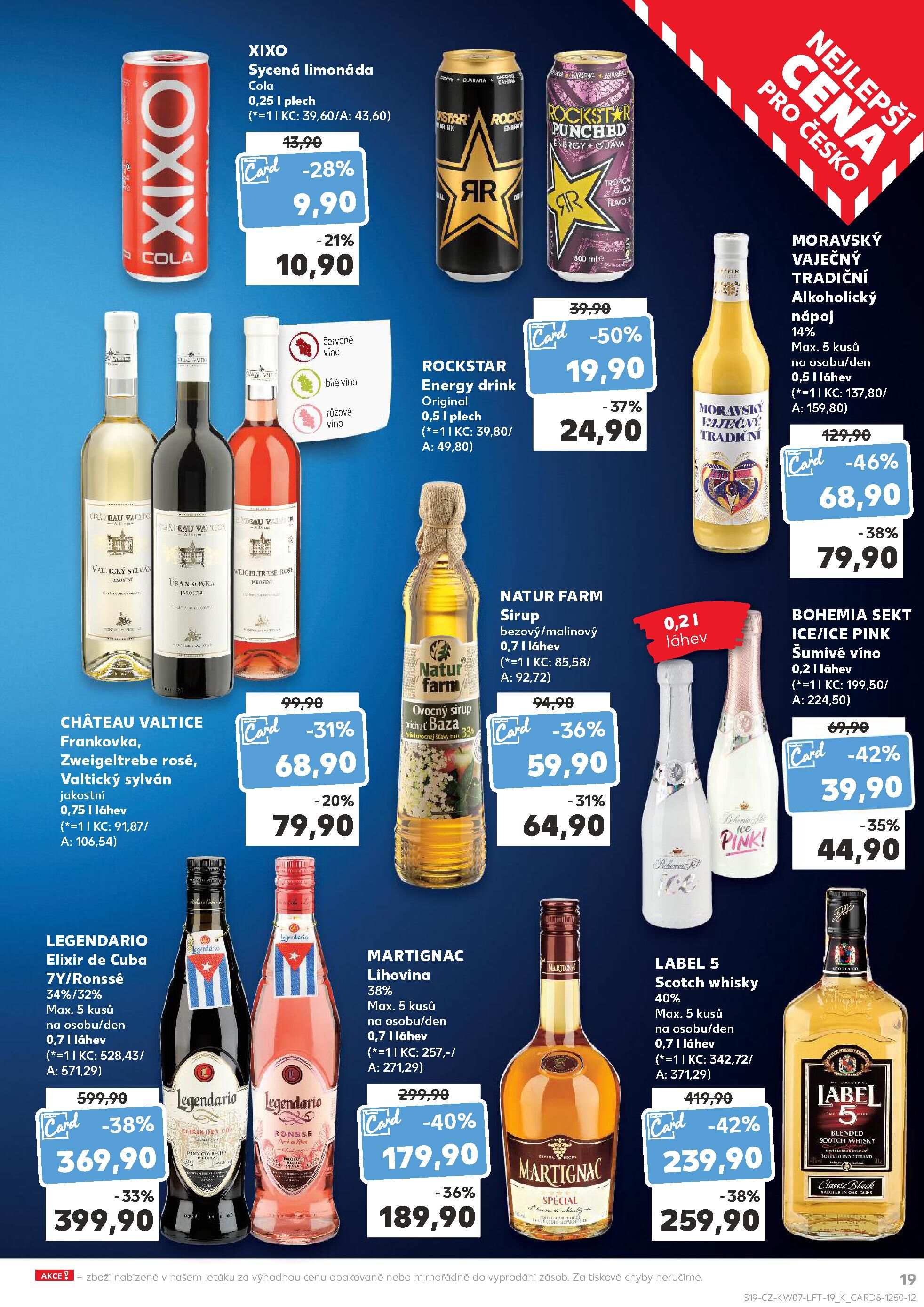 Kaufland leták - Nejlepší ceny s Kauflandcard Kaufland strana 19