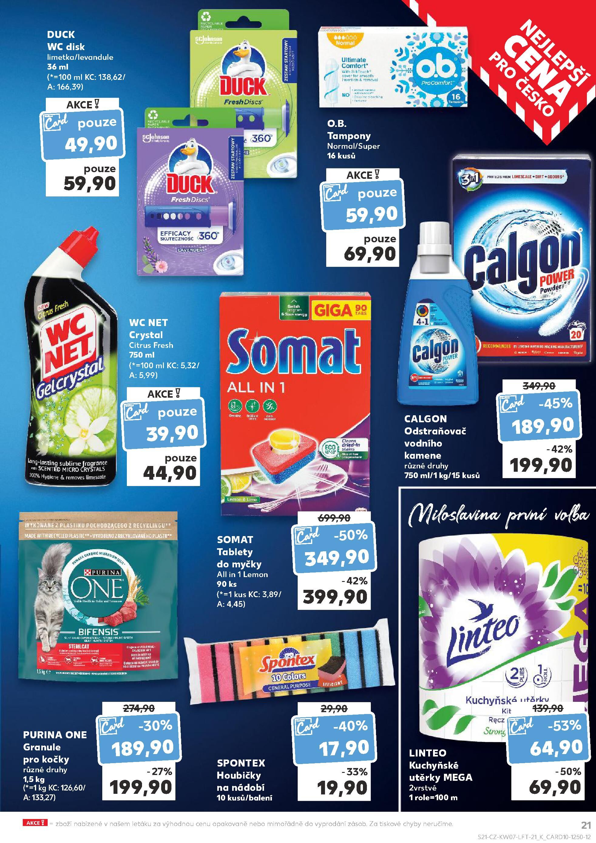 Kaufland leták - Nejlepší ceny s Kauflandcard Kaufland strana 21