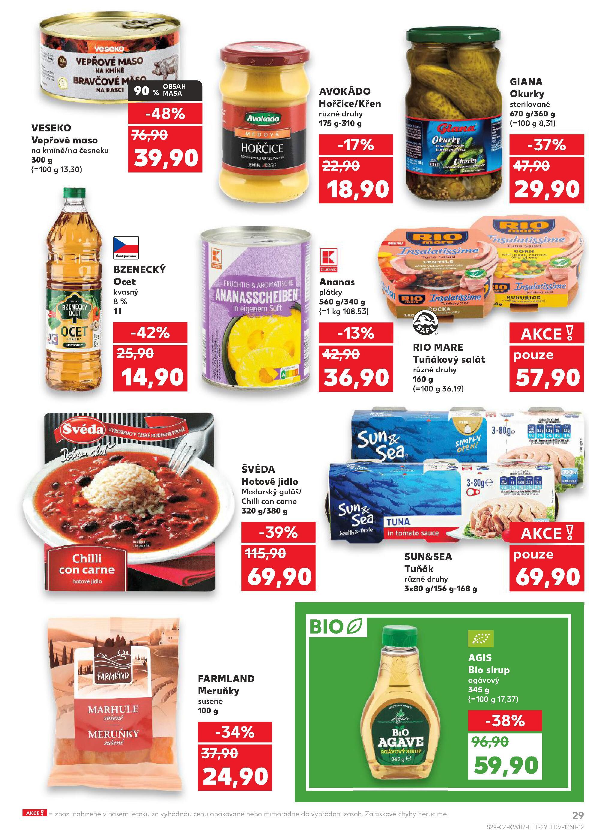 Kaufland leták - Nejlepší ceny s Kauflandcard Kaufland strana 29