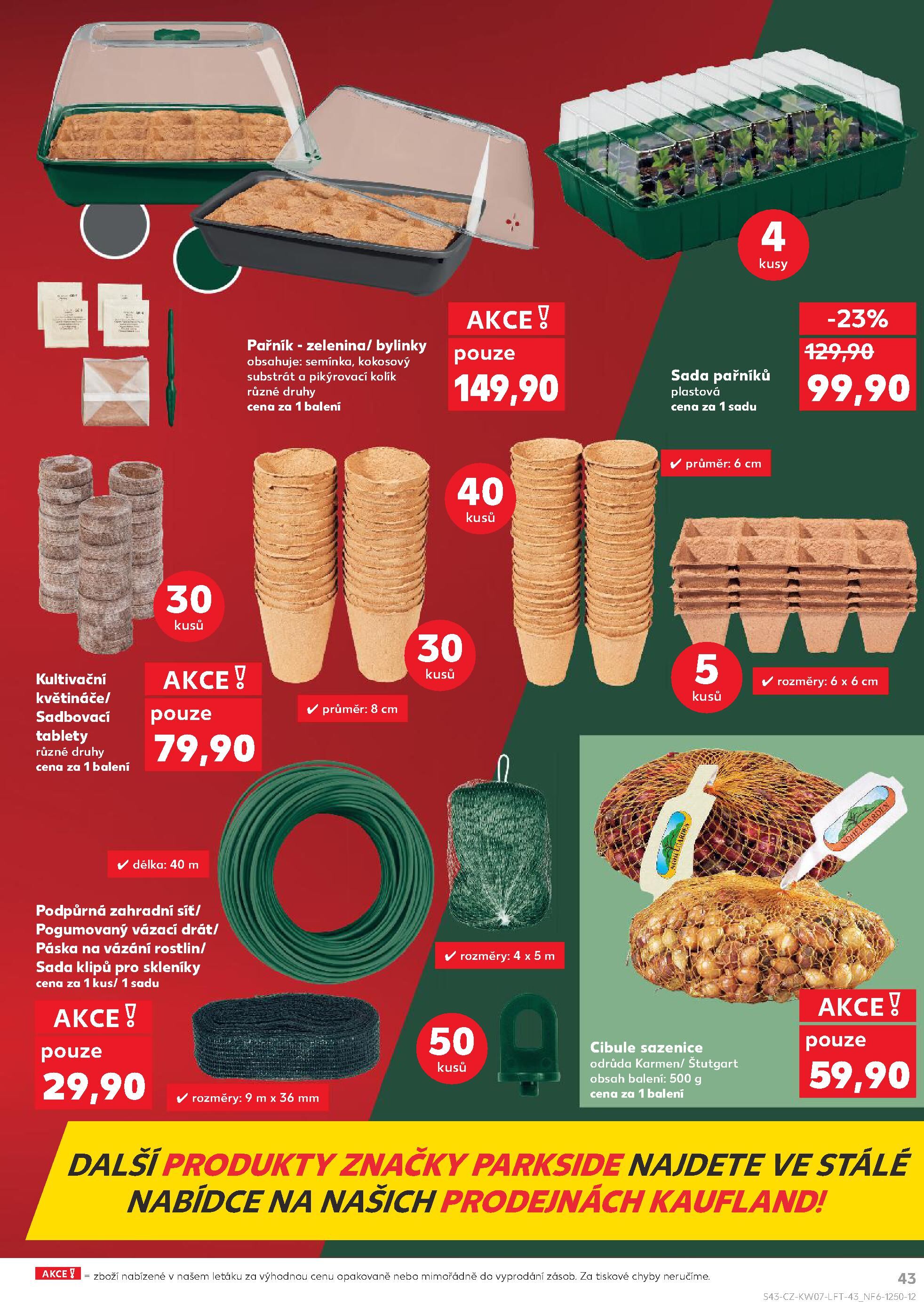 Kaufland leták - Nejlepší ceny s Kauflandcard Kaufland strana 43