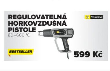 REGULOVATELNÁ HORKOVZDUŠNÁ PISTOLE