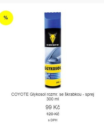 COYOTE Glykosol rozmr. se škrabkou - sprej 300 ml