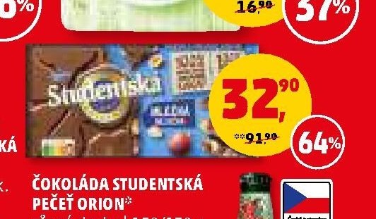 ČOKOLÁDA STUDENTSKÁ PEČEŤ ORION - Penny Market aktualniletaky.eu