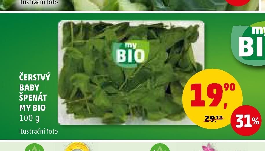 ČERSTVÝ BABY ŠPENÁT MY BIO 100 g - Penny Market aktualniletaky.eu