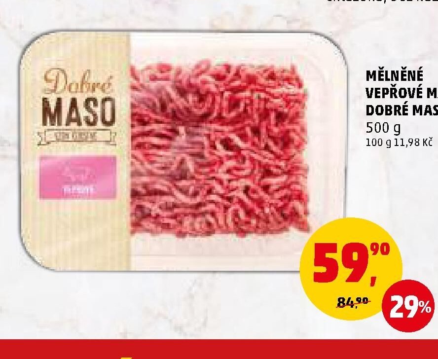 Mělněné vepřové maso Dobré maso - Penny Market aktualniletaky.eu