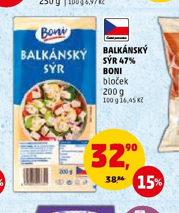 Balkánský sýr Boni - Penny Market aktualniletaky.eu