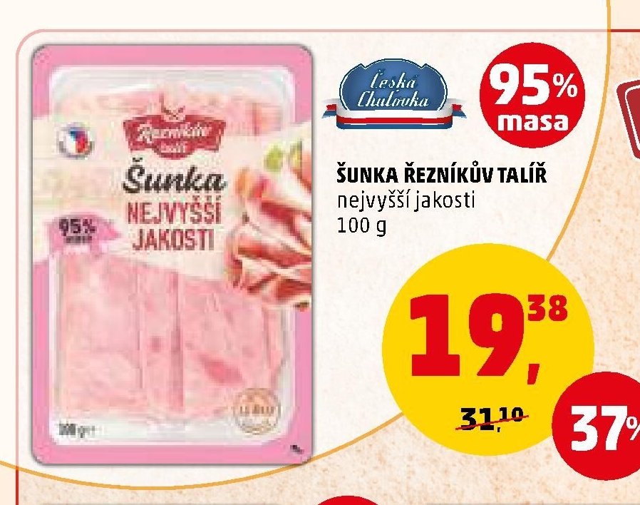 ŠUNKA ŘEZNÍKŮV TALÍŘ nejvyšší jakosti 100 g - Penny Market aktualniletaky.eu