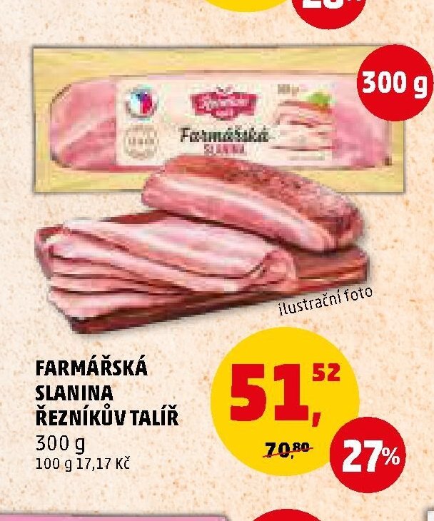 FARMÁŘSKÁ SLANINA ŘEZNÍKŮV TALÍŘ 300 g - Penny Market aktualniletaky.eu