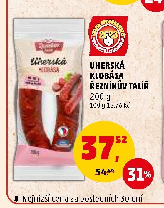 UHERSKÁ KLOBÁSA ŘEZNÍKŮV TALÍŘ 200 g - Penny Market aktualniletaky.eu