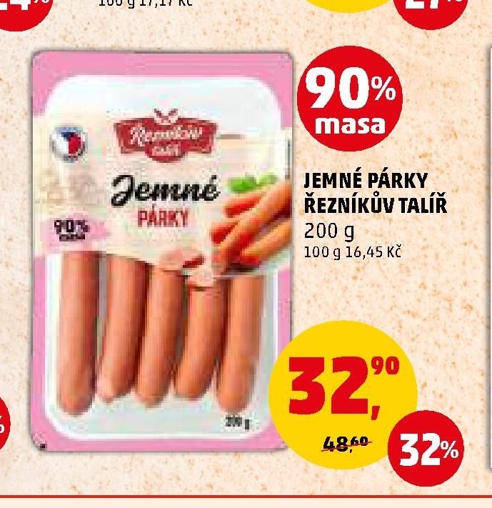 JEMNÉ PÁRKY ŘEZNÍKŮV TALÍŘ 200 g - Penny Market aktualniletaky.eu