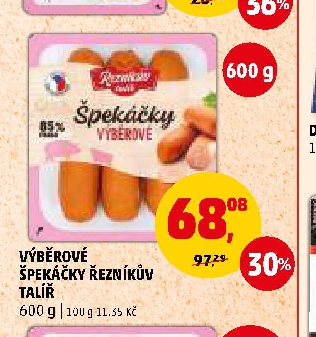 Výběrové špekáčky Řezníkův talíř - Penny Market aktualniletaky.eu