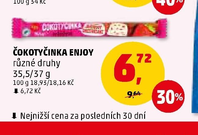 Čokotyčinka Enjoy 35,5/37 g - Penny Market aktualniletaky.eu