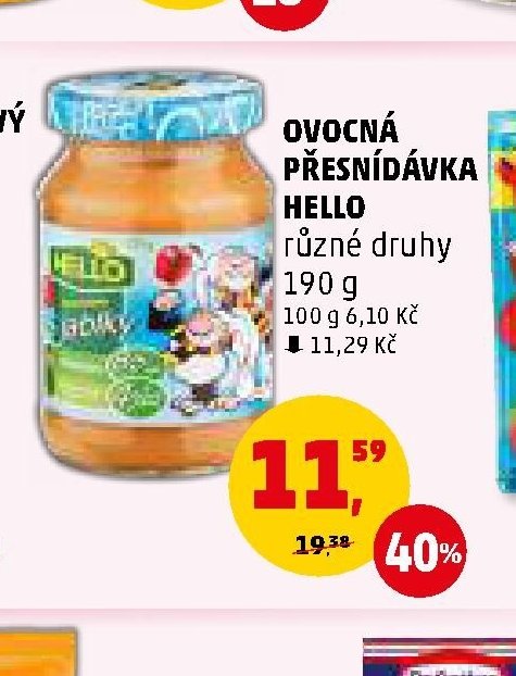OVOCNÁ PŘESNÍDÁVKA HELLO různé druhy - Penny Market aktualniletaky.eu