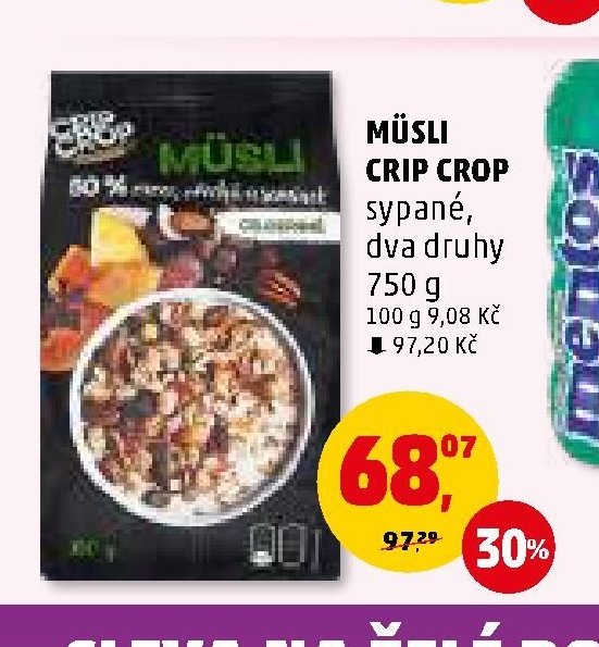 MÜSLI CRIP CROP sypané, dva druhy - Penny Market aktualniletaky.eu