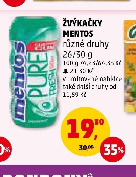 ŽVÝKAČKY MENTOS různé druhy - Penny Market aktualniletaky.eu