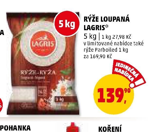 RÝŽE LOUPANÁ LAGRIS - Penny Market aktualniletaky.eu