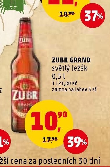 ZUBR GRAND světlý ležák - Penny Market aktualniletaky.eu